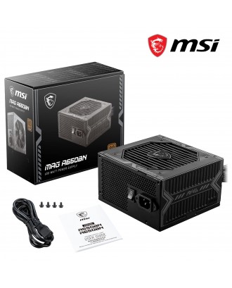 MSI MAG A650BN ( 650W / Black Flat Cable / 80 Plus Bronze / 3 Years warranty  )